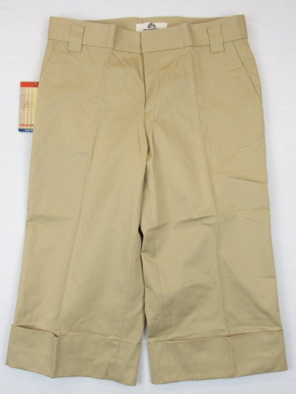 Weatherproof  Cuffed Capri Women's Size 6 Tan New With Tag